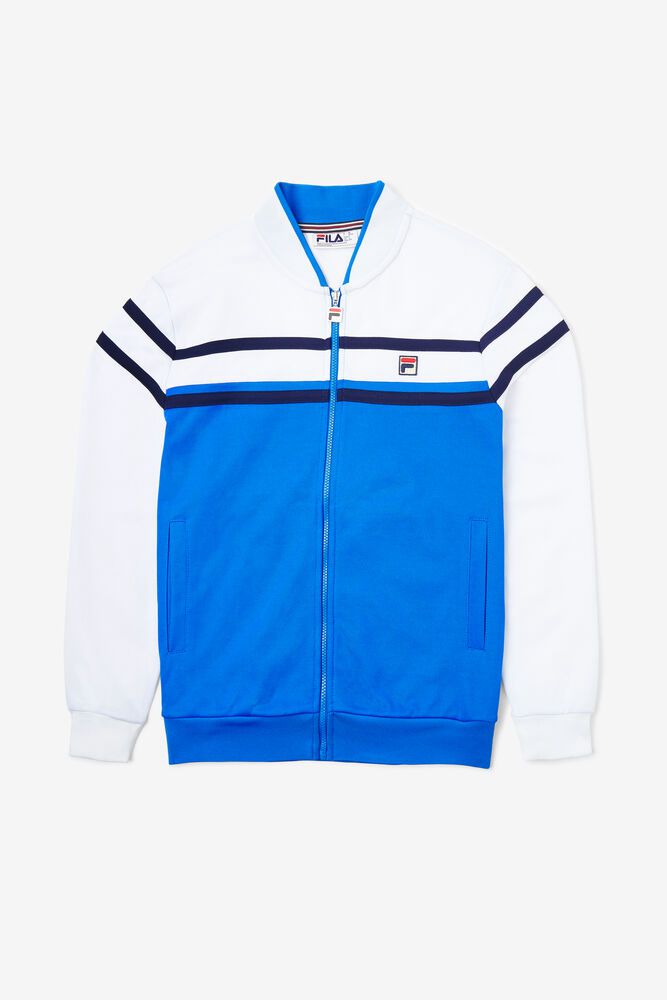 Fila Naso Blue/White Jacket Mens - NZ 46529-UDCZ